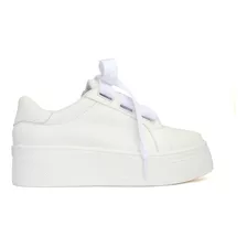 Tenis Sneakers Liston Mujer Dama Urbanos Moda Casual Blanco