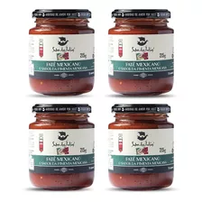 Kit 4 Patês Mexicano O Sabor Da Pimenta Mexicana 215gr Cada.