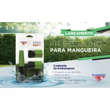 Kit Esguicho Luxo Para Mangueira Com 04 Peças
