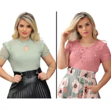 Pacote 34 Blusas Estilo Social Baratas No Atacado