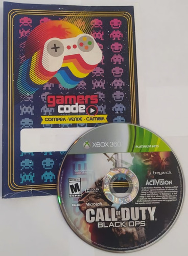 Call Of Duty Black Ops Xbox 360 S/c Gamers Code*