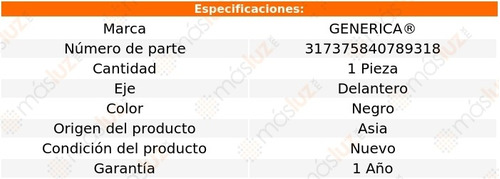 1- Tapa Defensa Delantera Negra 330i Xdrive 17/19 Genrica Foto 2