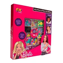 Miçangas Barbie Letras Coloridas 400 Peças Fun 856