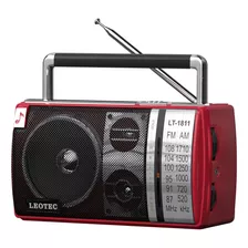 Leotec Radio Am Fm, Radio Bluetooth Portatil, Enchufe De Par