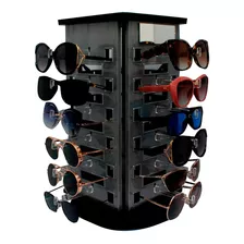 Expositor Giratório Para 24 Óculos Com Espelhos Ep24 Prata