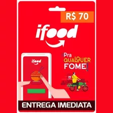 Gift Card Ifood 70 Reais