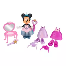 Boneca Minnie Fashion Doll Com Acessórios 3 Looks Multikids Tipo Fashion Princess