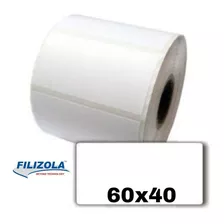 Kit 10 Etiqueta Térmica 60x40 Balança Platina Filizola Cor Branco