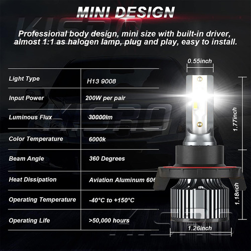 Focos Led Neblineros De Luz Alta/baja P/ford Lobo 2004-2008 Foto 6