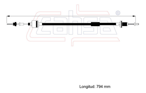 Cable Embrague Para Opel Combo 1.6l 1998 Foto 2