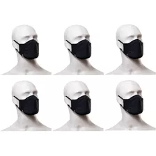 6 Máscaras Lupo Lavável Original Zero Costura Anti Viral