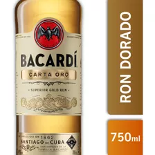 Ron Bacardi Carta Oro 750cc 1 Unidad