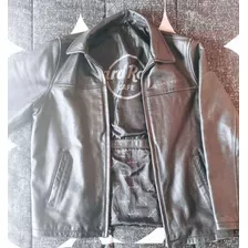 Chaqueta De Cuero Original Hard Rock Cafe 