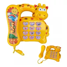 Brinquedo Musical Girafa Piano Infantil Menino Menina Brilha