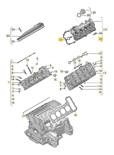 Junta Tapa Punteras Audi Q7 Porsche Cayenne Vw Touareg V8 Foto 3