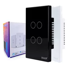 Interruptor Wifi Inteligente 4 Botões Smart Touch Alexa 