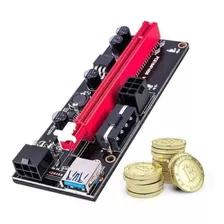 Placa Riser V009s Pci-e 16x Cabo Usb 3.0 Extensor Mineiração