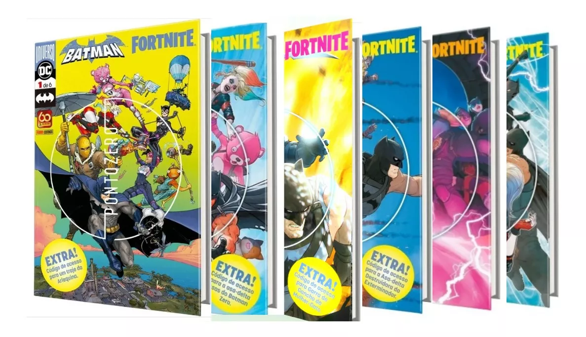 Batman Fortnite Ponto Zero Vol1,2,3,4,5,6 Lacrados+códigos
