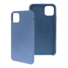 Funda Ghia De Silicon Color Azul Con Mica Para iPhone Modelo