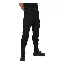 Calça Cargo Tática Militar Rip Stop Preta - Atack