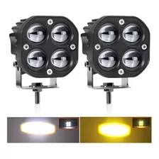 Luz Led Faros Para Motos Luces Auxiliares Lupa Auto 28000lm