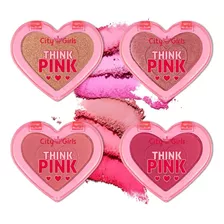 Blush Em Pó Compacto Da City Girls Think Pink