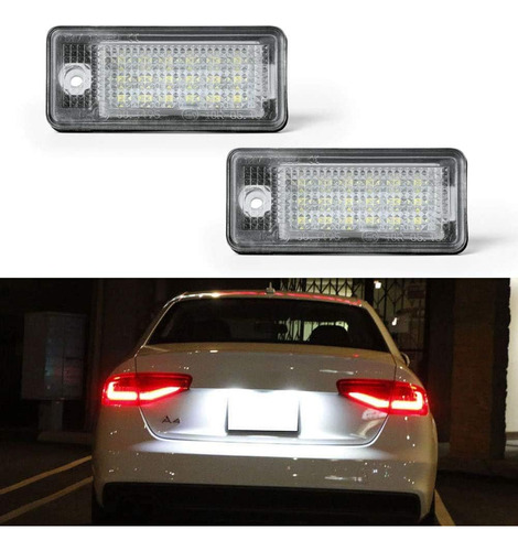 2pcs Luces De Matrcula Led Lmpara De Matrcula Para Audi Foto 2