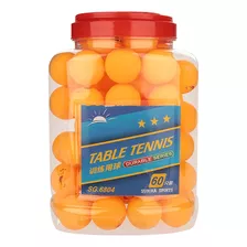 60 Pelotas De Entrenamiento De Tenis De Mesa 3 Estrellas