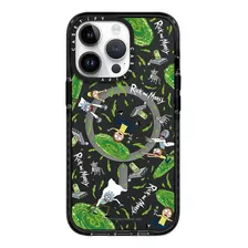 Magsafe Case iPhone 15 Pro Rick Y Morty Portal Negro