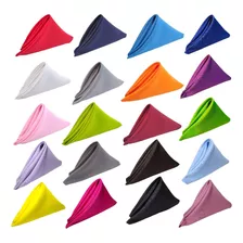 24 Pack Servilletas D Tela Color A Elegir 45cm X 45cm 