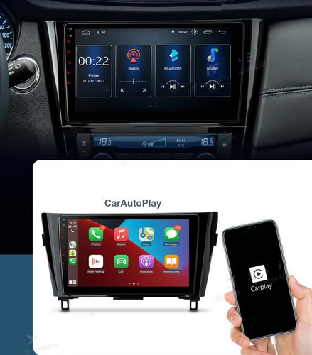Xtrail 2015-2019 Android Nissan Gps Bluetooth Radio Carplay  Foto 6