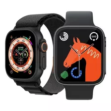 Relógio Inteligente Smartwatch Hw8 Serie 2 Ultra 45mm Cor Da Caixa Preto Cor Da Pulseira Preto