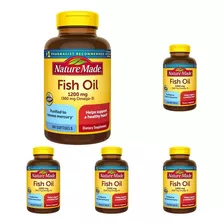 Nature Made Fish Oil Aceite De Pescado 1200 Mg 100 Softgels Sabor Sin Sabor