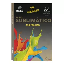 Papel Sublimático A4 Mundi/globinho 100g Premium 100 Folhas