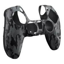 Protector Silicona Skin Joystick Ps5 Trust Negro Militar