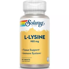 Solaray L Lysine - 90 Tabletas - Unidad a $1766