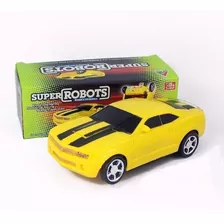 Camaro Amarelo Carrinho Bumblebee Bate E Volta Transformers 