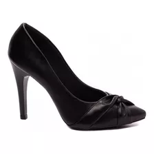 Scarpin Sapato Feminino Salto Fino Laço Nó Bico Fino Elegant