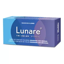  Pupilentes Lentes De Contacto Bausch Lomb Lunare- Azul Gris