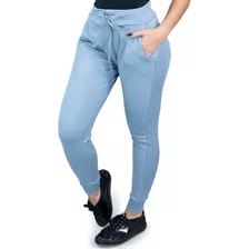 Calça Ribana Feminina Moda Cintura Alta Moletom Confortável