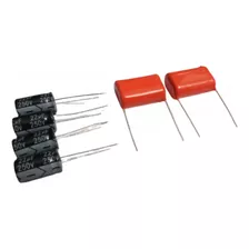 Kit 4 Capacitor Corneta 22x250 + 2 Capacitor 2m2x250 Tweeter