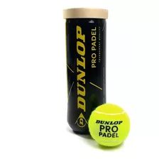 Pelotas De Padel Dunlop Pro Padel Tournament Quality X 3 Color Amarillo