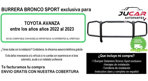 Bumper Delantero Sport Toyota Avanza 2022-2023 Foto 3