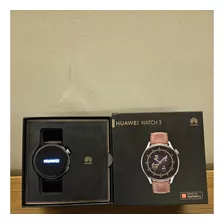 Huawei Watch 3 Classic 46mm Prata Com Couro Marrom