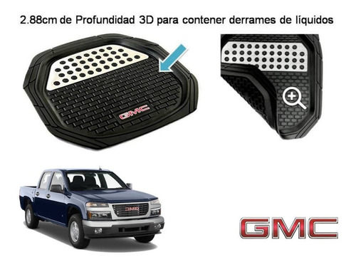 Tapetes 4pz Charola 3d Logo Gmc Canyon Sonoma 2004 A 2012 Foto 4