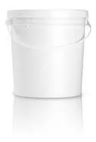 20 Tachos Plastico Blanco Con Tapa De 4 Litros Para Liquidos