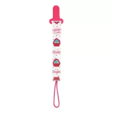 Prendedor De Chupeta Clip Fácil Fem. Pimpolho +0 Meses Cor Branco Cupcake