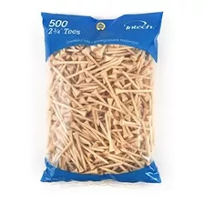 Intech 500 Pack 2 3-4 Pulgadas Tees Natural.