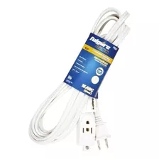 Extensión Eléctrica Duplex 2x14 3m Blanca Fulgore Fp0118 Color Blanco