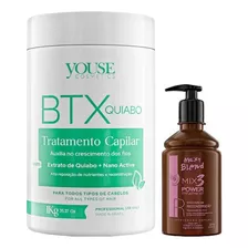 Btx Youse Realinhamento 1kg + Maxy Blend Reconstrução 250g